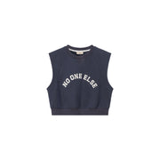 Noe Logo Cropped Sleeveless Sweatshirt