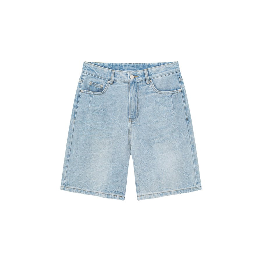 CHUU Daily Washed Denim Shorts