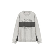 Logo Color Combination Overfit Sweatshirt