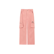 Color Pocket Wide Casual Pants