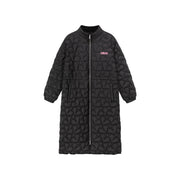 Star Quilted Padded Long Coat