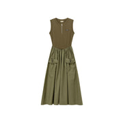 Sleeveless Cargo Pockets Dress