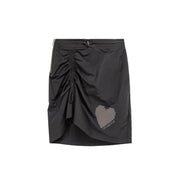 High Waist Side String Heart Skirt