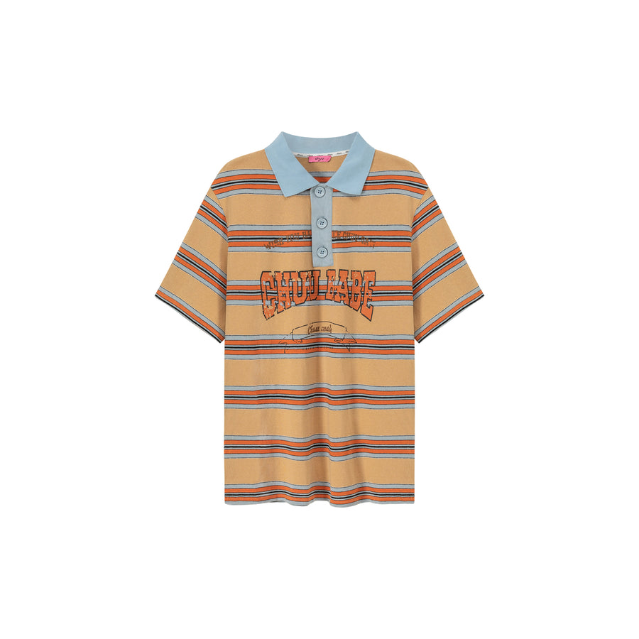 CHUU Multi-Color Chuu Babe Striped T-Shirt