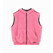 Fleece Vest Hooded Jacket