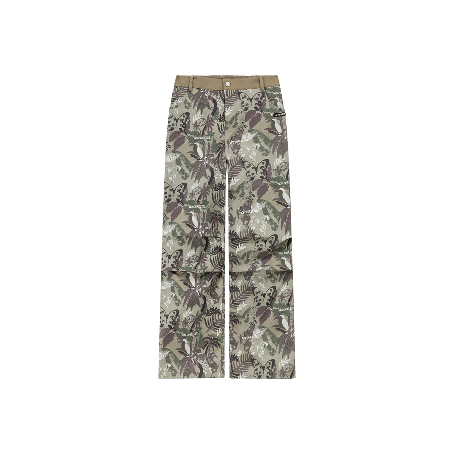 CHUU Forest Print Wide Pants