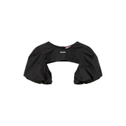 Puffed Sleeve Crop Bolero Top