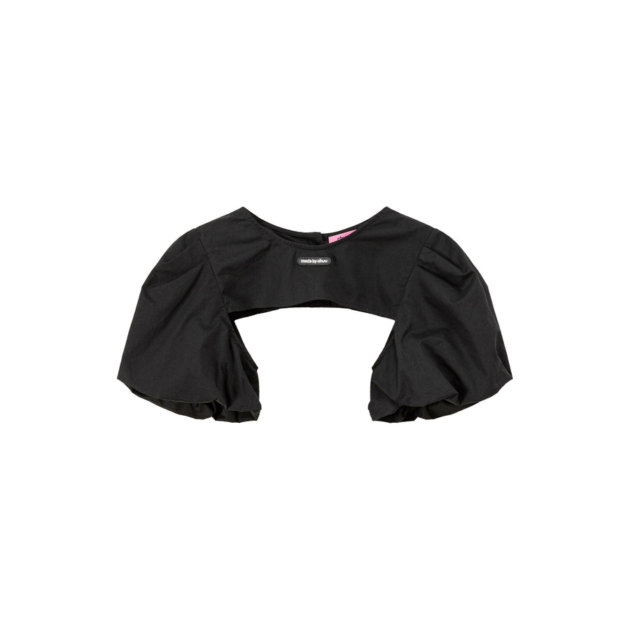 CHUU Puffed Sleeve Crop Bolero Top