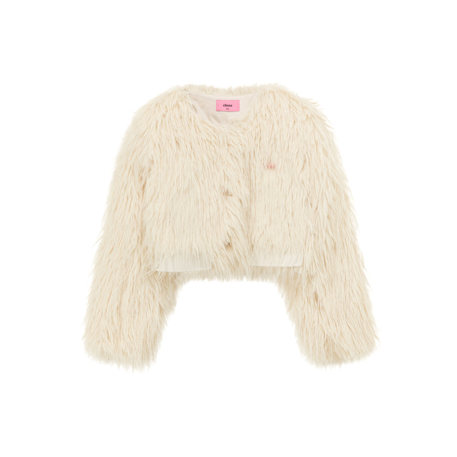 CHUU Faux Fur Loose Fit Jacket