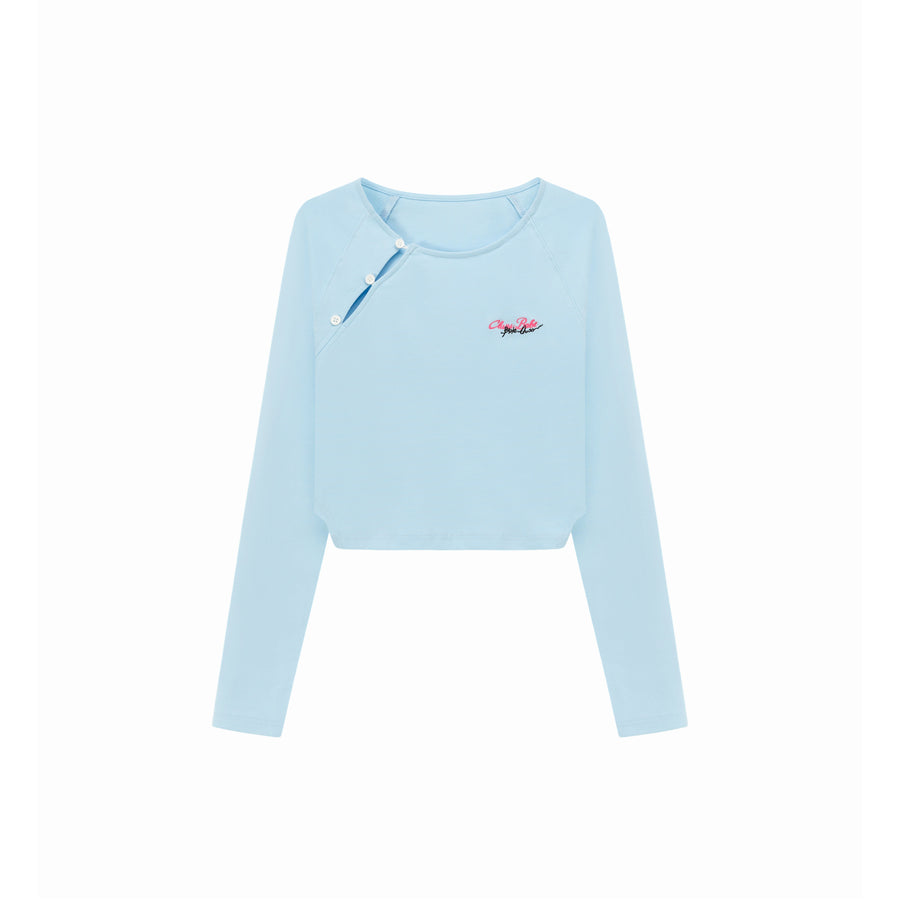 CHUU Button Long Sleeve T-Shirt