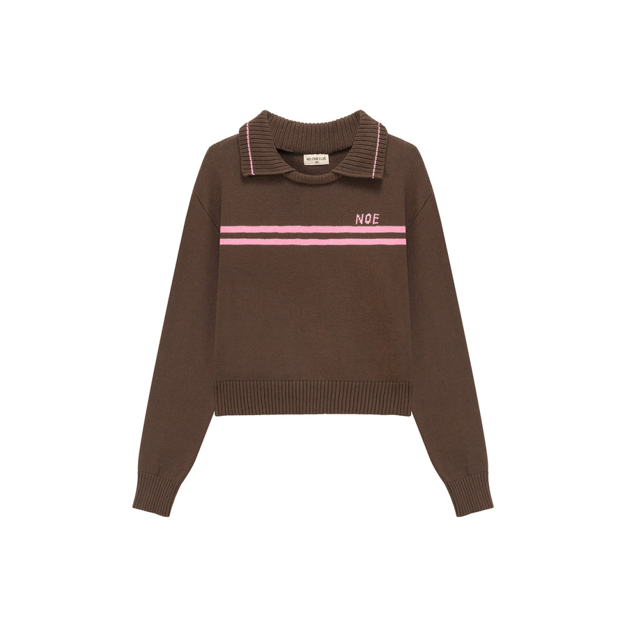 CHUU Collar Line Knit Sweater