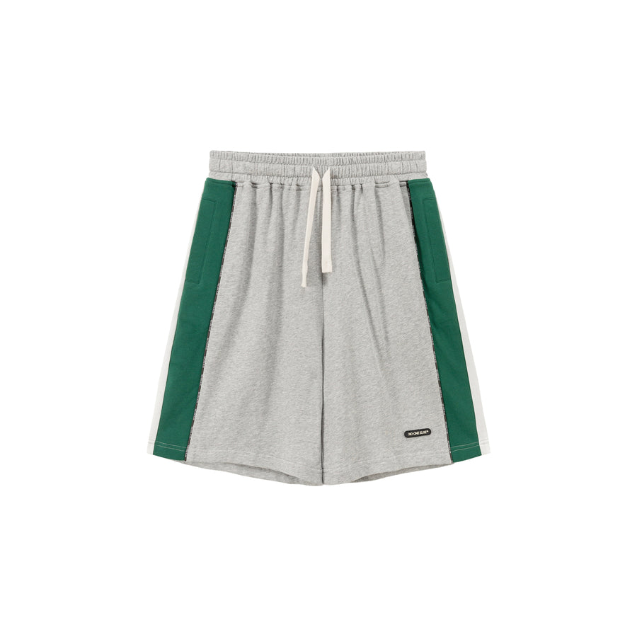 CHUU Wide Colorblocked Side Lines String Training Shorts