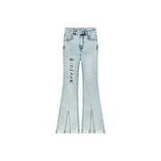 Distressed Rips Slit Denim Jeans