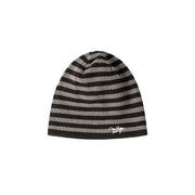 Waffle Knit Striped Beanie