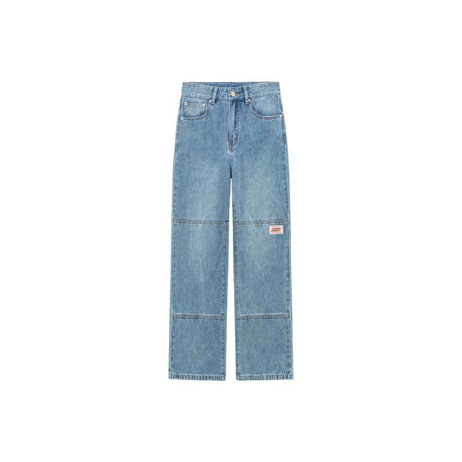 CHUU Colored Straight Wide Denim Pants