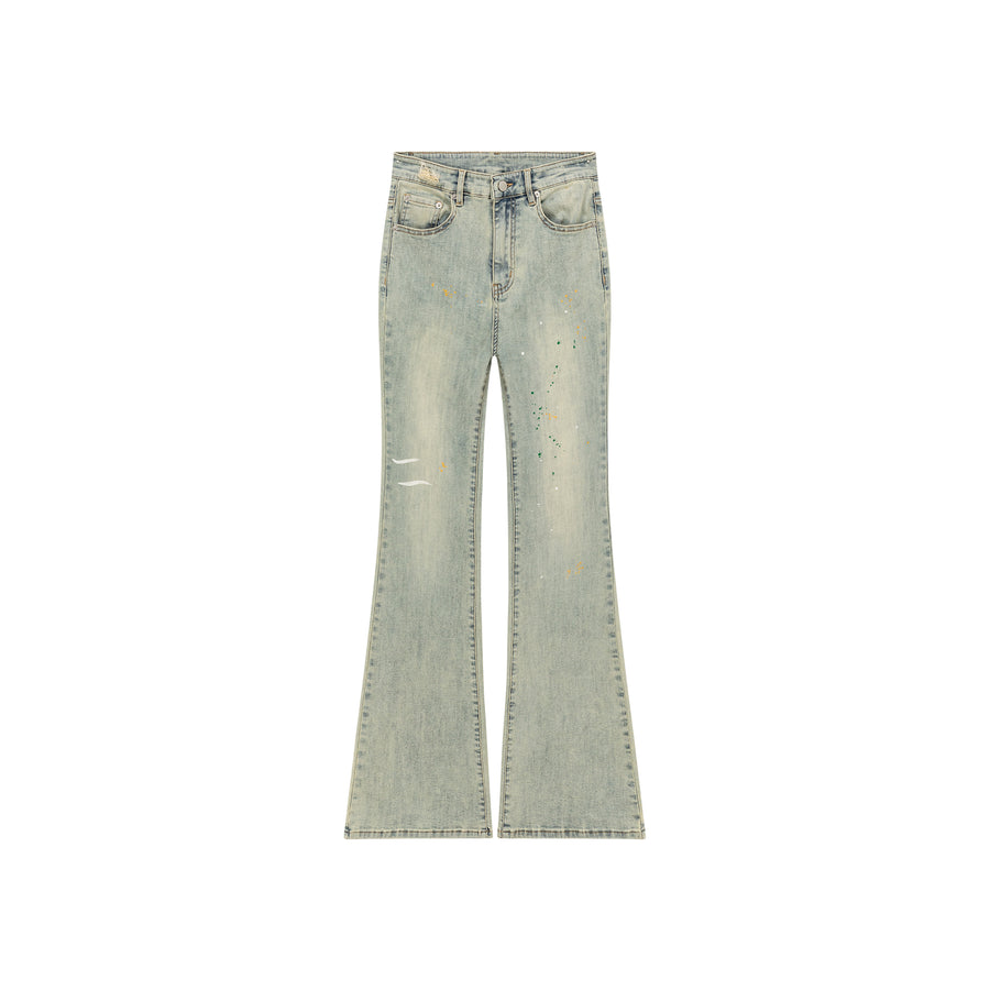 CHUU Color Semi Bootcut Jeans