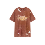 Paint Splatter Lettering Loosefit T-Shirt