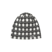 Check Heart Beanie