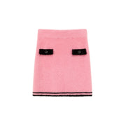 Color Lined Mini Skirt