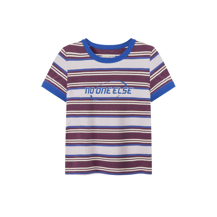 CHUU Noe Center Color Striped Short Sleeve T-Shirt