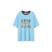 Chuu Size Doesnt Matter Boxy Cotton Short Sleeve T-Shirt