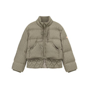 Pattern Oversized Layered Padded Jacket