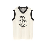 Logo Jacquard Knit Vest