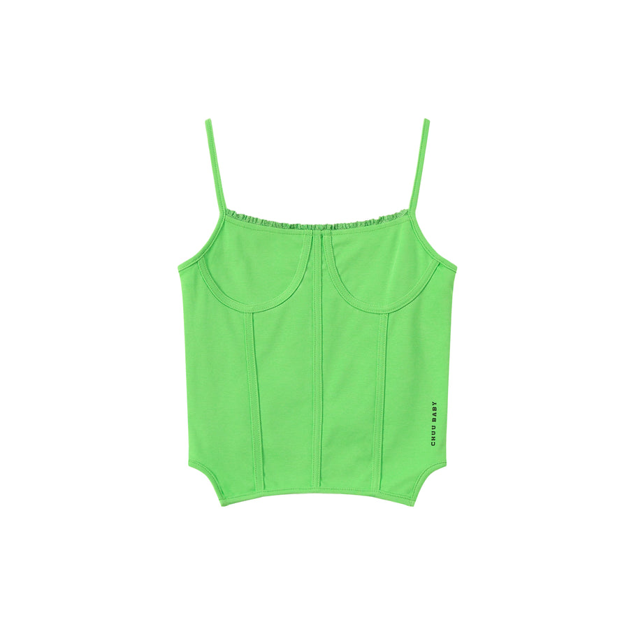 CHUU Color Bustier Slim Sleeveless Top