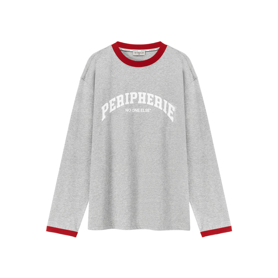 CHUU Peripherie Logo Line Color Long Sleeve T-Shirt