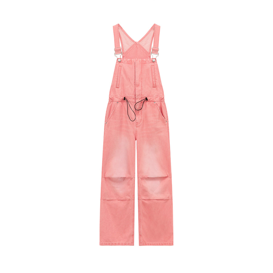 CHUU Drawstring Waist Overalls