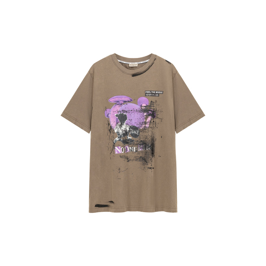 CHUU Feel The Music Mushroom Club T-Shirt