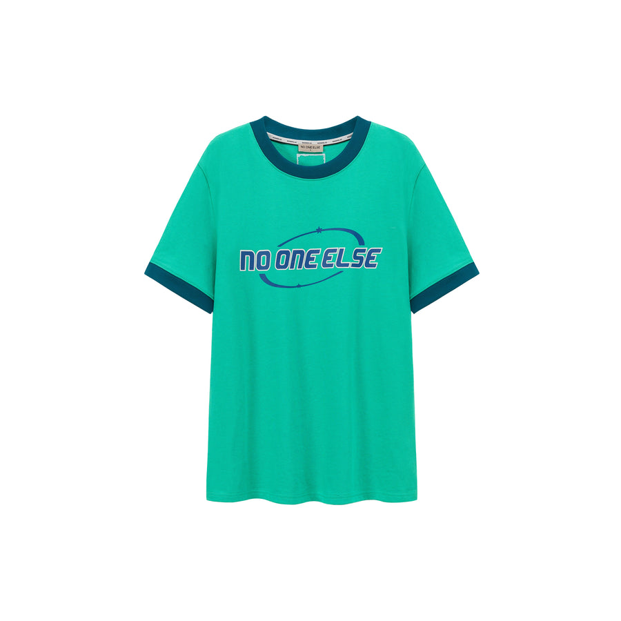 CHUU Noe Center Logo Color Loose Fit T-Shirt