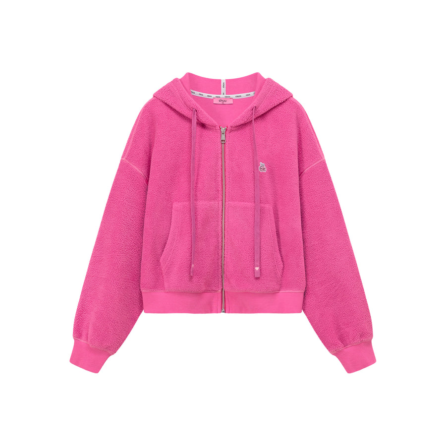 CHUU Fleece Hooded Zip-Up