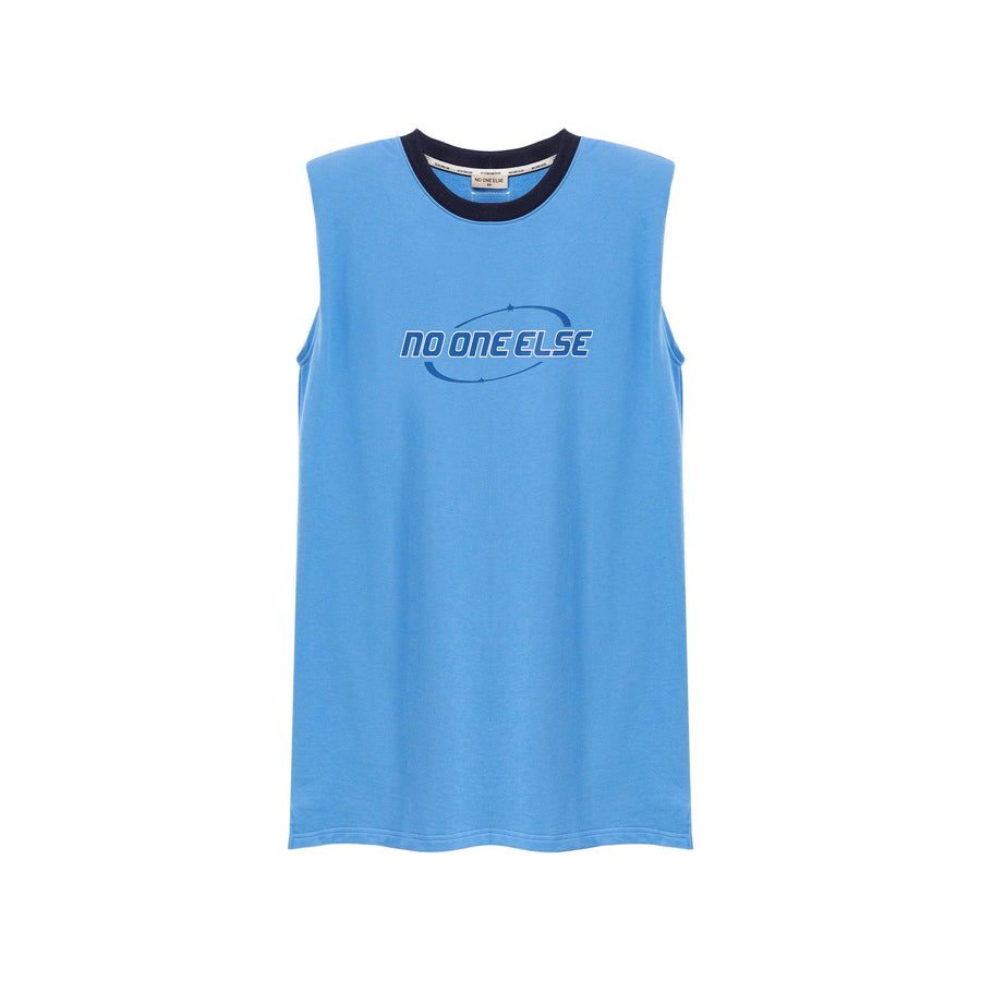 CHUU Noe Center Logo Sleeveless T-Shirt Dress