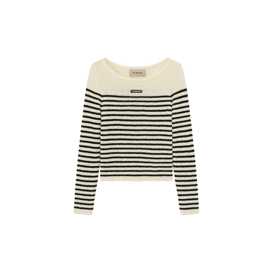 CHUU Simple Stripe Knit Sweater