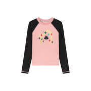 Character Pixel Stars Color Long Sleeve T-Shirt