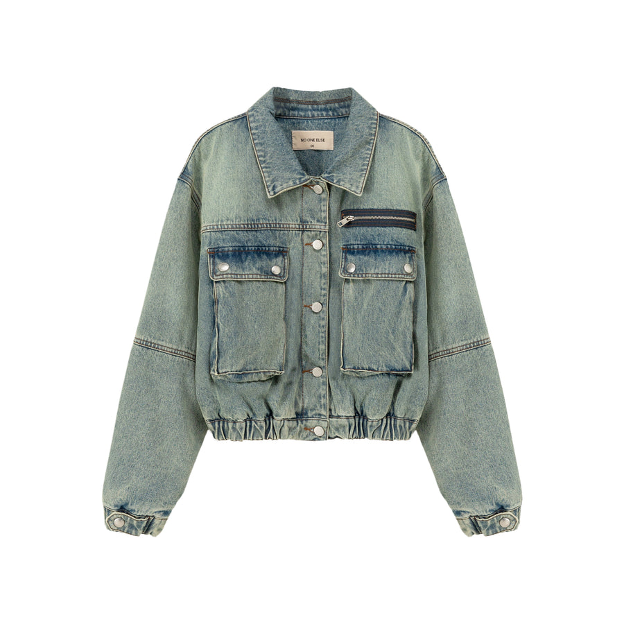 CHUU Big Pocket Denim Jacket