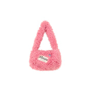 Fuzzy Logo Shoulder Bag