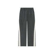 Elastic Waist Wide Casual Sporty Pants