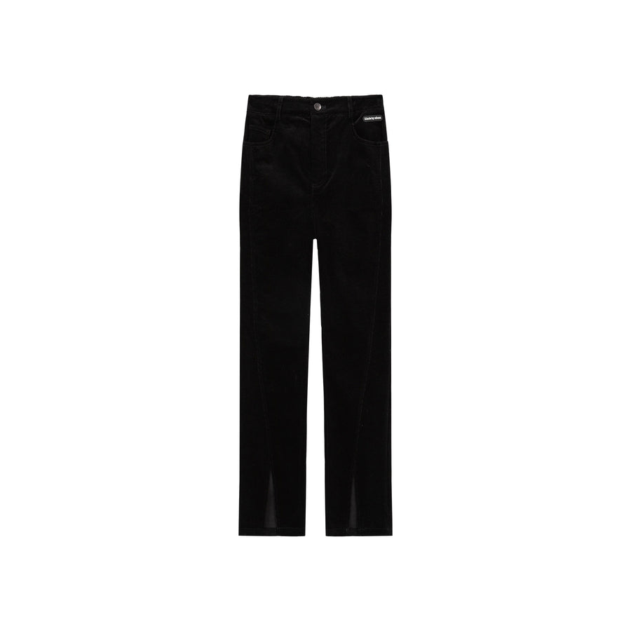 CHUU Slit Corduroy Pants