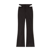 High Waisted Casual Slim Fit Side Cutouts Pants