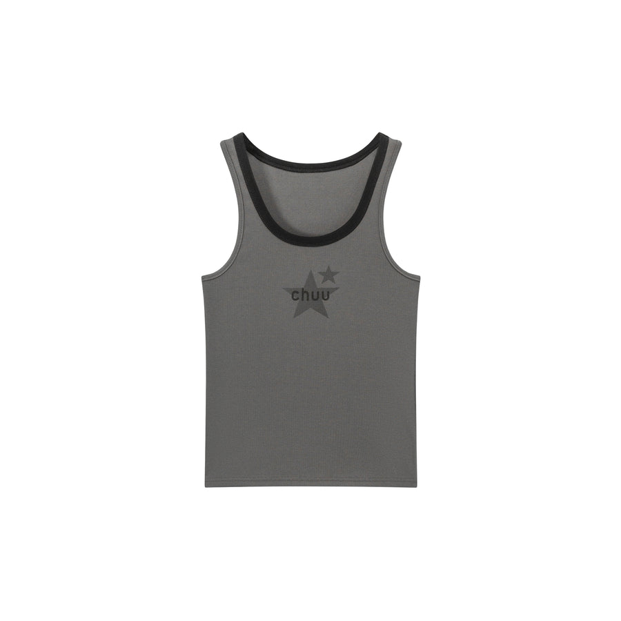 CHUU Chuu Star Center Basic Sleeveless T-Shirt