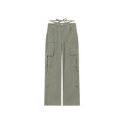 Pocket Straps Cargo Wide Pants