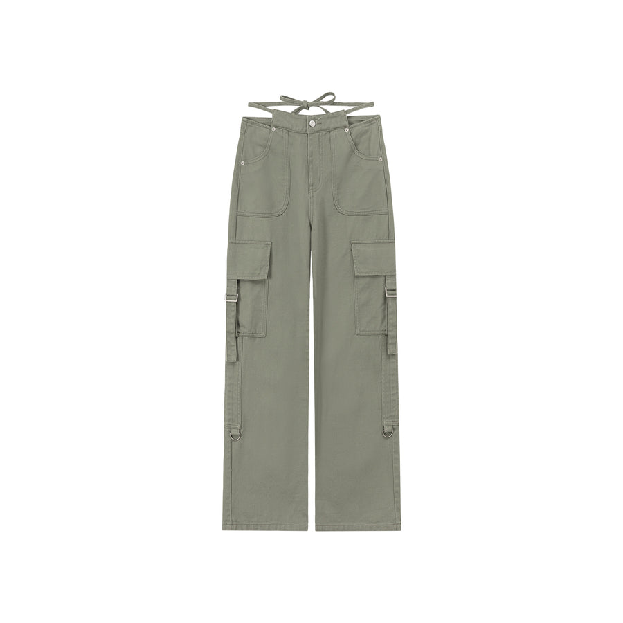 CHUU Pocket Straps Cargo Wide Pants