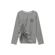 Drawstring Loosefit Long Sleeve T-Shirt