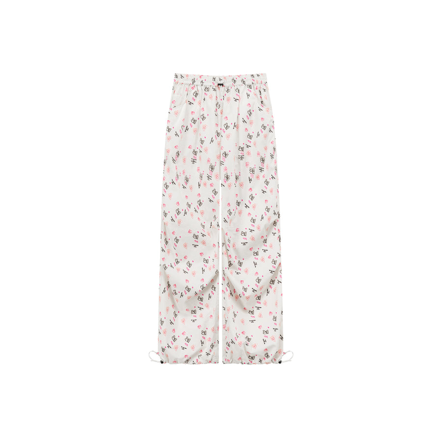 CHUU Heart String Wide Pants