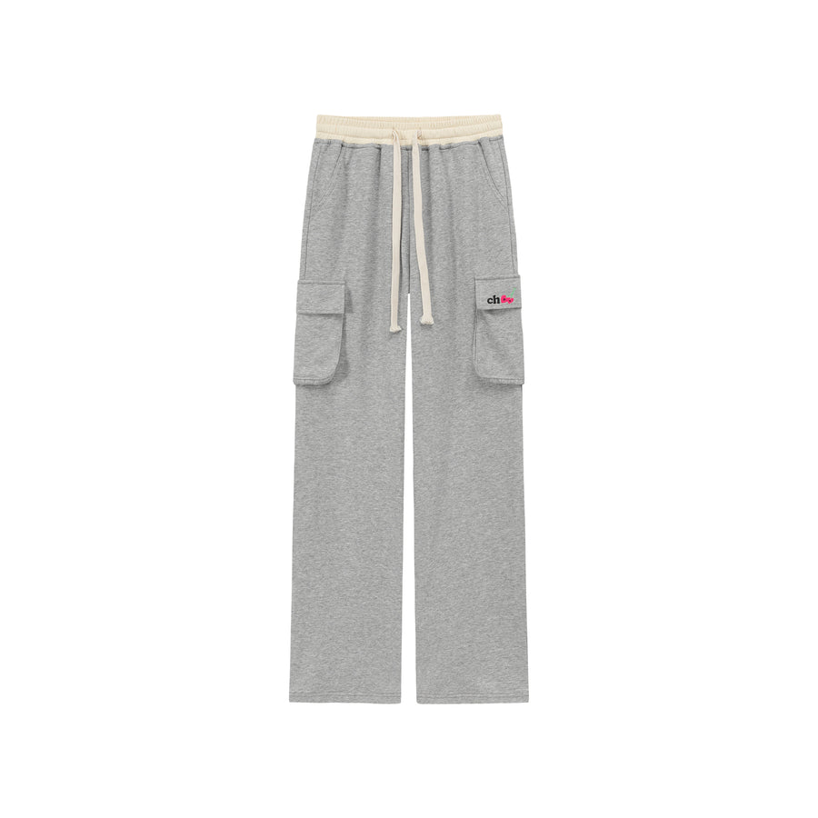 CHUU Colorful Logo Pocket String Cargo Pants