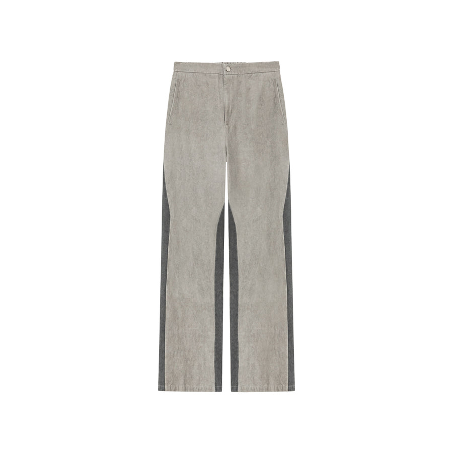 CHUU Two Toned Line Wide Pants