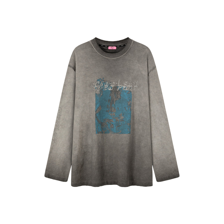 CHUU Printed Boxy T-Shirt