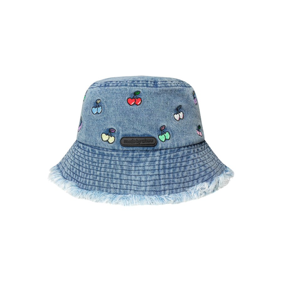 CHUU Multi Color Cherry Denim Bucket Hat